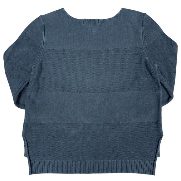 Women's MICHAEL‎ KORS Black Pullover Split-Hem Sweater- Size L - Picture 2 of 6